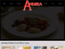 Tablet Screenshot of andreafoods.com